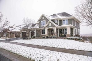 Suburban House Snowing; Enhancing Your Winter Property’s Curb Appeal