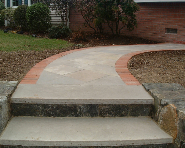 Stone stairs and pathway